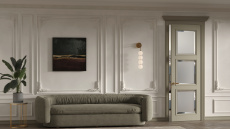 Дверь Milano Porta Classic LUX Серое льняное волокно Стекло