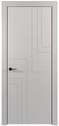 Дверь Futuro Moderno Серая эмаль (RAL 7047) без стекла