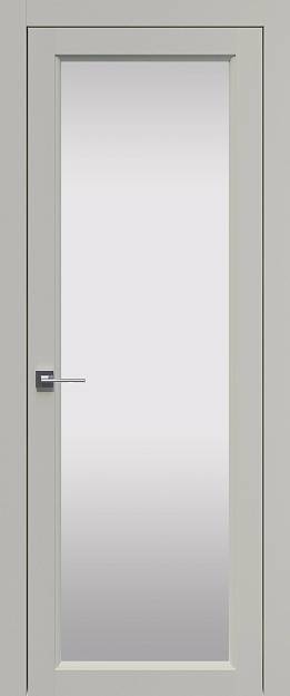Межкомнатная дверь Sorrento-R В4, цвет - Магнолия ST, Со стеклом (ДО)