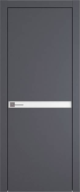 Межкомнатная дверь Tivoli Б-4, цвет - Антрацит ST, Без стекла (ДГ)