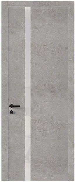 Межкомнатная дверь Tivoli Д-1, Без стекла (ДГ), цвет - Белый камень