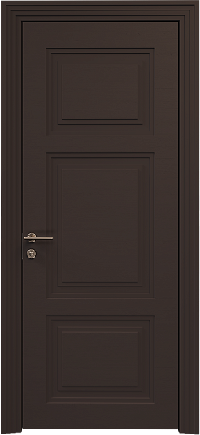 Межкомнатная дверь Siena Neo Classic Scalino, цвет - Чёрный Базальт эмаль по шпону (RAL 040-30-05), Без стекла (ДГ)