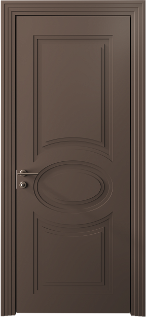 Межкомнатная дверь Florencia Neo Classic Scalino, цвет - Коричневый Тик эмаль (RAL 050-50-10), Без стекла (ДГ)