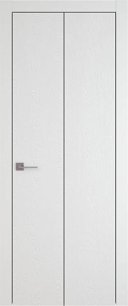 Межкомнатная дверь Tivoli А-1 Книжка, цвет - Белая эмаль по шпону (RAL 9003), Без стекла (ДГ)