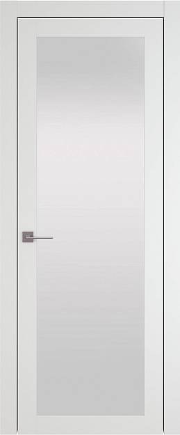 Межкомнатная дверь Tivoli З-1, цвет - Белый ST, Со стеклом (ДО)