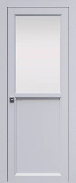 Межкомнатная дверь Sorrento-R Б1, цвет - Белый ST, Со стеклом (ДО)