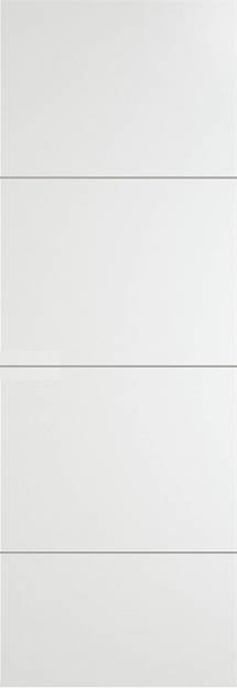 Межкомнатная дверь Tivoli Г-2 Invisible, цвет - Белая эмаль (RAL 9003), Без стекла (ДГ)