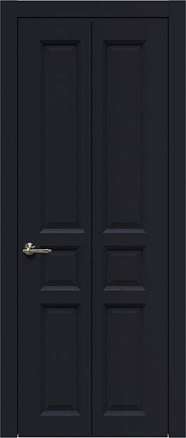 Межкомнатная дверь Porta Classic Imperia-R, цвет - Черная эмаль (RAL 9004), Без стекла (ДГ)
