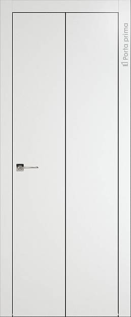 Межкомнатная дверь Tivoli А-1 Книжка, цвет - Белая эмаль (RAL 9003), Без стекла (ДГ)