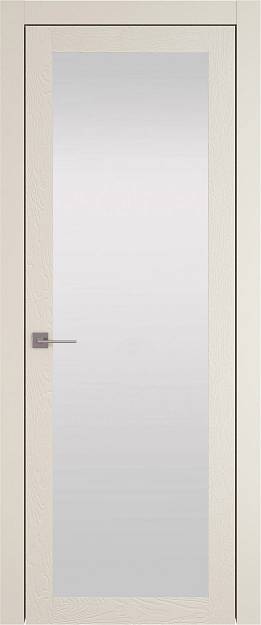 Межкомнатная дверь Tivoli З-4, цвет - Жемчужная эмаль по шпону (RAL 1013), Со стеклом (ДО)
