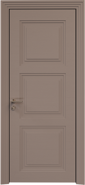 Межкомнатная дверь Millano Neo Classic Scalino, цвет - Серая стяжка эмаль по шпону (RAL 060-60-05), Без стекла (ДГ)