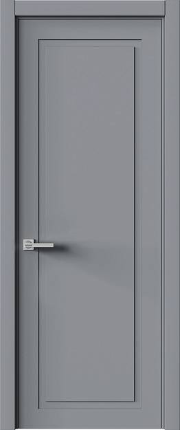 Межкомнатная дверь Tivoli Д-5, цвет - Серебристо-серая эмаль (RAL 7045), Без стекла (ДГ)