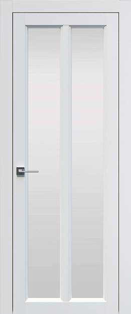 Межкомнатная дверь Sorrento-R Д4, цвет - Белый ST, Со стеклом (ДО)