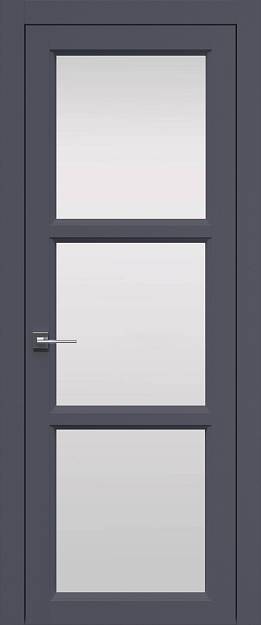 Межкомнатная дверь Sorrento-R В2, цвет - Антрацит ST, Со стеклом (ДО)