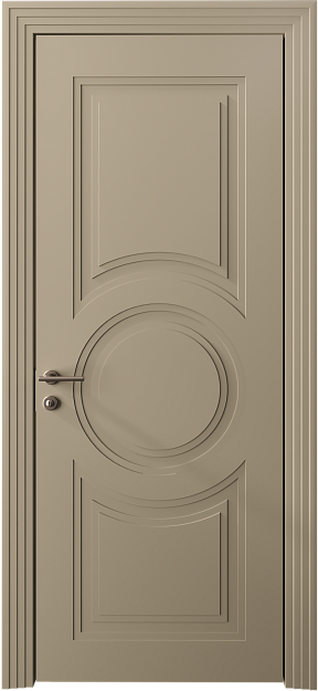 Межкомнатная дверь Ravenna Neo Classic Scalino, цвет - Серое Льняное волокно эмаль (RAL 075-70-10), Без стекла (ДГ)