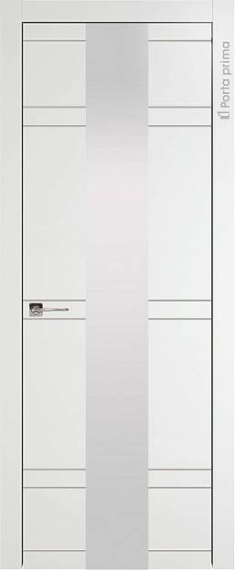 Межкомнатная дверь Tivoli Ж-4, цвет - Белая эмаль (RAL 9003), Со стеклом (ДО)