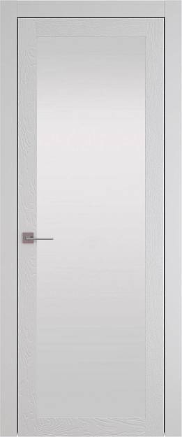 Межкомнатная дверь Tivoli З-2, цвет - Серая эмаль по шпону (RAL 7047), Со стеклом (ДО)