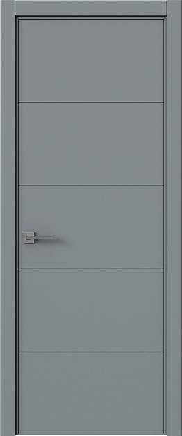 Межкомнатная дверь Tivoli Д-2, цвет - Серебристо-серая эмаль (RAL 7045), Без стекла (ДГ)