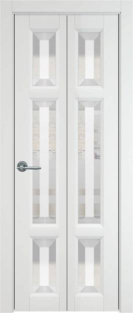 Межкомнатная дверь Porta Classic Siena, цвет - Белый ST, Со стеклом (ДО)