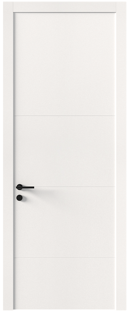 Межкомнатная дверь Tivoli Г-2, Без стекла (ДГ), цвет - Белоснежная мягкая шагрень
