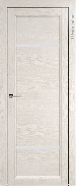 Межкомнатная дверь Sorrento-R Г3, цвет - Белый ясень (nano-flex), Без стекла (ДГ)