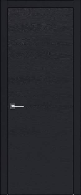 Межкомнатная дверь Tivoli Б-2, цвет - Черная эмаль по шпону (RAL 9004), Без стекла (ДГ)