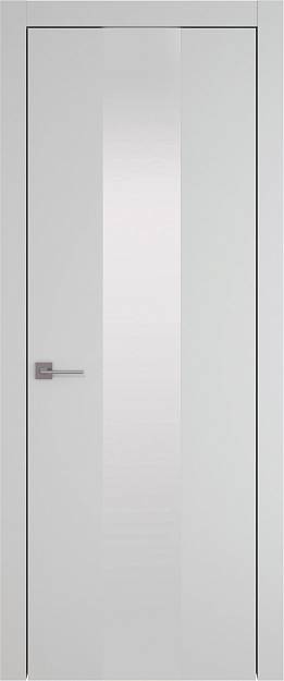 Межкомнатная дверь Tivoli Ж-1, цвет - Лайт-грей ST, Со стеклом (ДО)
