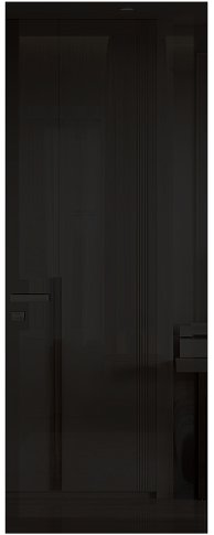 Дверь Tivoli А-3 Невидимка Графитово-серая эмаль (RAL 7024) со стеклом