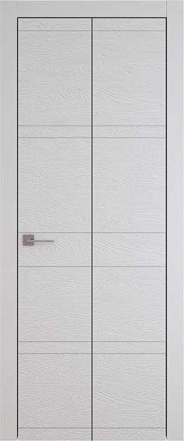 Межкомнатная дверь Tivoli Е-2 Книжка, цвет - Серая эмаль по шпону (RAL 7047), Без стекла (ДГ)