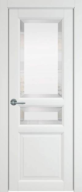 Межкомнатная дверь Imperia-R, цвет - Белый ST, Со стеклом (ДО)