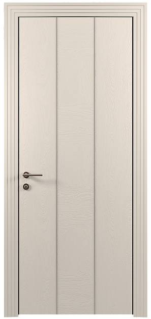 Межкомнатная дверь Tivoli Б-1, цвет - Бежевая эмаль по шпону (RAL 9010), Без стекла (ДГ)
