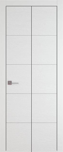 Межкомнатная дверь Tivoli Д-2 Книжка, цвет - Белая эмаль по шпону (RAL 9003), Без стекла (ДГ)