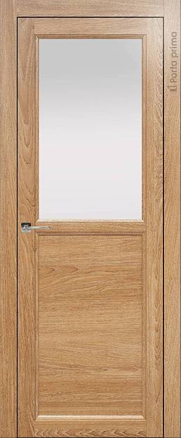 Межкомнатная дверь Sorrento-R Б1, цвет - Дуб капучино, Со стеклом (ДО)