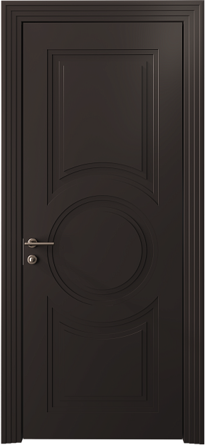 Межкомнатная дверь Ravenna Neo Classic Scalino, цвет - Чёрный Базальт эмаль (RAL 040-30-05), Без стекла (ДГ)