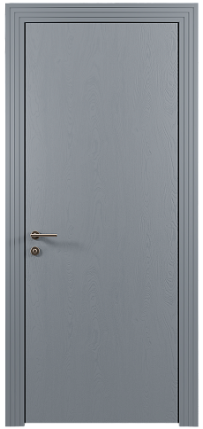 Дверь Tivoli А-4 Серебристо-серая эмаль по шпону (RAL 7045) без стекла