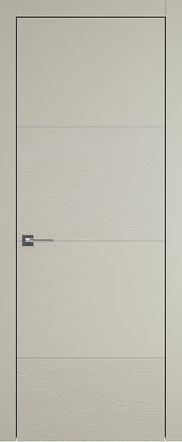 Межкомнатная дверь Tivoli Г-2, цвет - Серо-оливковая эмаль-эмаль по шпону (RAL 7032), Без стекла (ДГ)