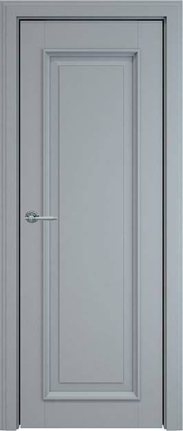Межкомнатная дверь Domenica LUX, цвет - Серебристо-серая эмаль (RAL 7045), Без стекла (ДГ)
