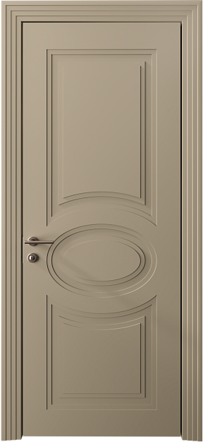 Межкомнатная дверь Florencia Neo Classic Scalino, цвет - Серое Льняное волокно эмаль (RAL 075-70-10), Без стекла (ДГ)
