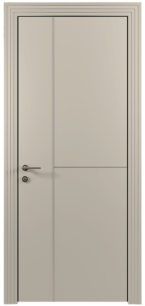 Межкомнатная дверь Tivoli Г-1, цвет - Жемчужная эмаль (RAL 1013), Без стекла (ДГ)