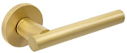 Ручка дверная PIVOT на круглой розетке, Золото матовое