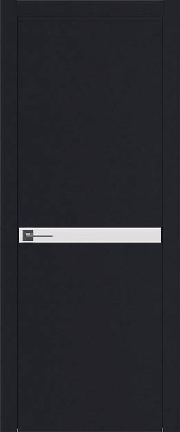 Межкомнатная дверь Tivoli Б-4, цвет - Черная эмаль (RAL 9004), Без стекла (ДГ)