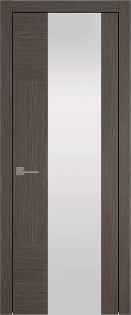 Межкомнатная дверь Tivoli Е-1, цвет - Дуб графит, Со стеклом (ДО)