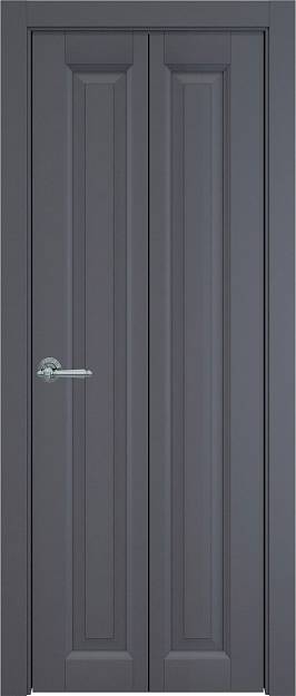 Межкомнатная дверь Porta Classic Domenica, цвет - Графитово-серая эмаль (RAL 7024), Без стекла (ДГ)