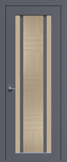 Межкомнатная дверь Palazzo, цвет - Антрацит ST, Со стеклом (ДО)