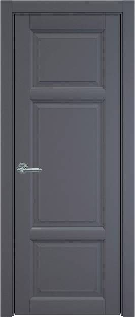 Межкомнатная дверь Siena, цвет - Графитово-серая эмаль (RAL 7024), Без стекла (ДГ)