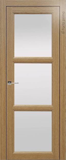Межкомнатная дверь Sorrento-R В2, цвет - Дуб карамель, Со стеклом (ДО)