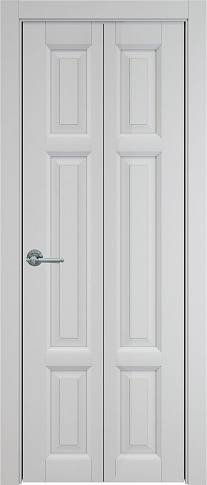 Дверь Siena Книжка Porta Classic Серая эмаль (RAL 7047) без стекла