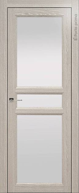 Межкомнатная дверь Sorrento-R Е2, цвет - Серый дуб, Со стеклом (ДО)