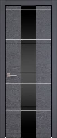 Дверь Tivoli Ж-2 Графитово-серая эмаль по шпону (RAL 7024) со стеклом