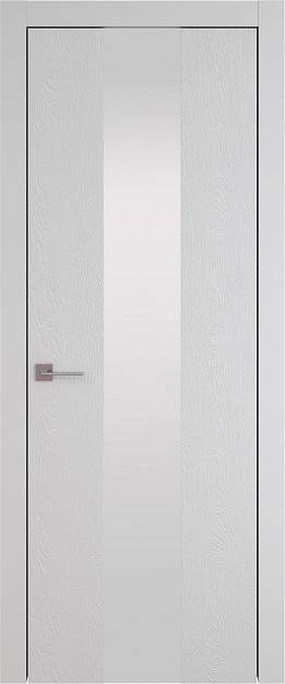 Межкомнатная дверь Tivoli Ж-1, цвет - Серая эмаль по шпону (RAL 7047), Со стеклом (ДО)